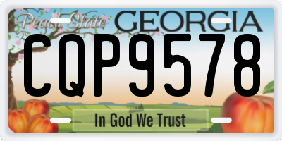 GA license plate CQP9578