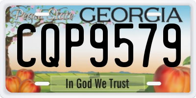 GA license plate CQP9579