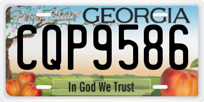 GA license plate CQP9586