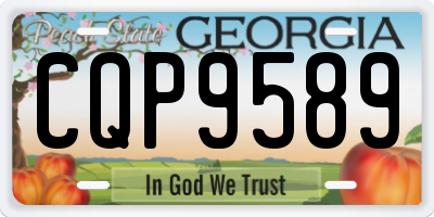 GA license plate CQP9589