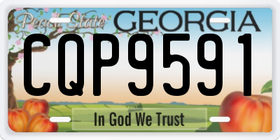GA license plate CQP9591