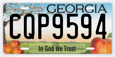 GA license plate CQP9594