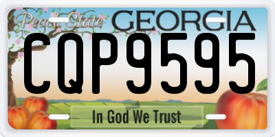 GA license plate CQP9595
