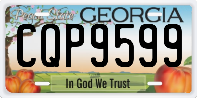 GA license plate CQP9599