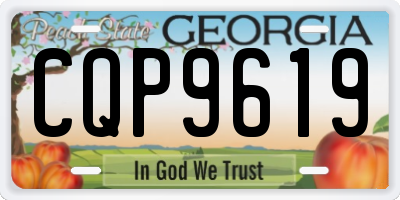 GA license plate CQP9619