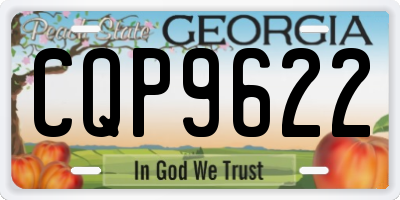 GA license plate CQP9622