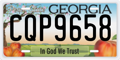 GA license plate CQP9658