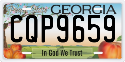 GA license plate CQP9659