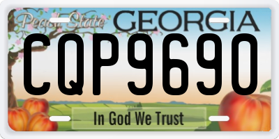 GA license plate CQP9690
