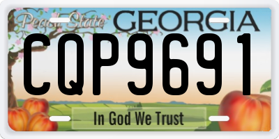 GA license plate CQP9691