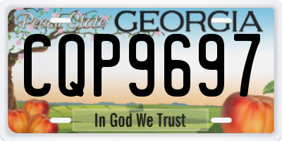 GA license plate CQP9697