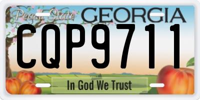 GA license plate CQP9711
