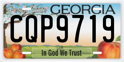 GA license plate CQP9719