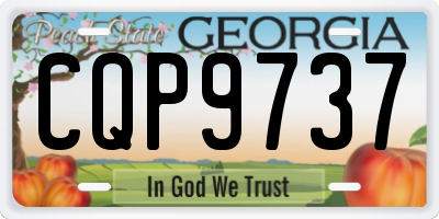 GA license plate CQP9737