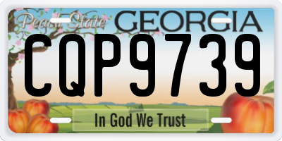 GA license plate CQP9739