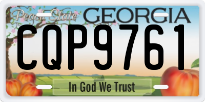 GA license plate CQP9761