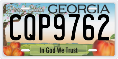 GA license plate CQP9762