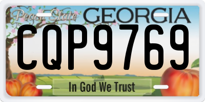 GA license plate CQP9769