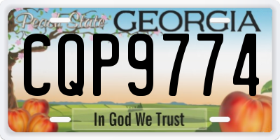 GA license plate CQP9774
