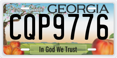 GA license plate CQP9776