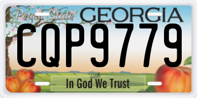GA license plate CQP9779