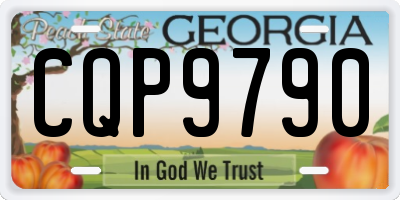GA license plate CQP9790
