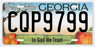 GA license plate CQP9799