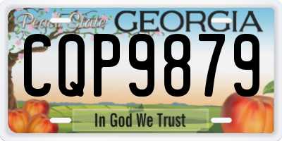 GA license plate CQP9879