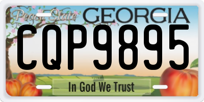 GA license plate CQP9895