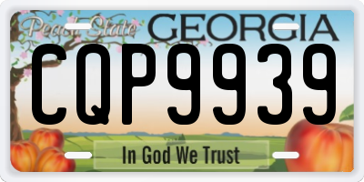 GA license plate CQP9939