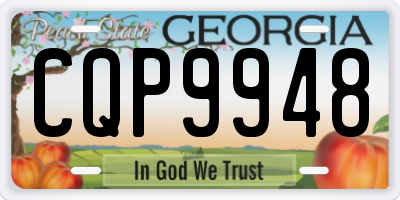 GA license plate CQP9948