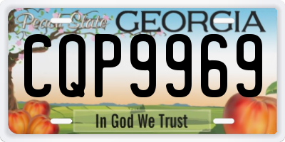 GA license plate CQP9969