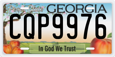 GA license plate CQP9976