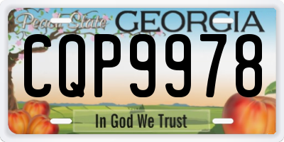 GA license plate CQP9978