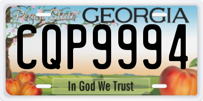 GA license plate CQP9994