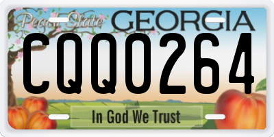 GA license plate CQQ0264