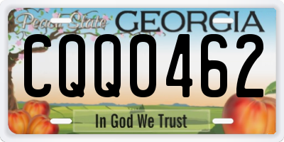GA license plate CQQ0462