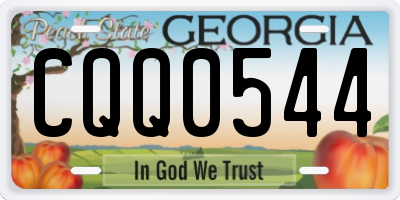GA license plate CQQ0544