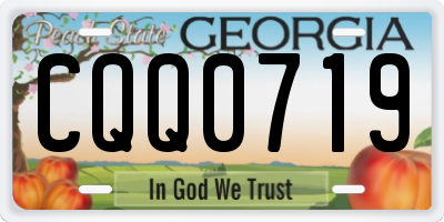 GA license plate CQQ0719