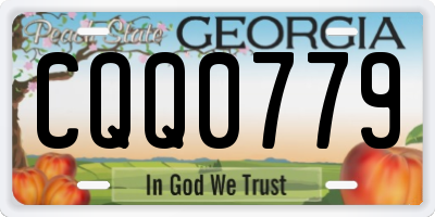 GA license plate CQQ0779