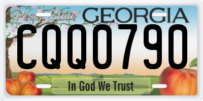 GA license plate CQQ0790