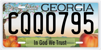 GA license plate CQQ0795