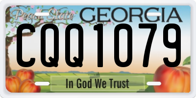 GA license plate CQQ1079