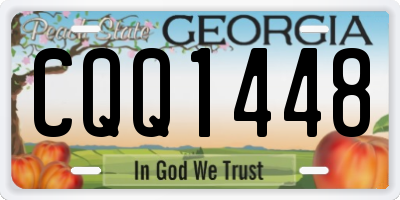 GA license plate CQQ1448