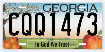 GA license plate CQQ1473