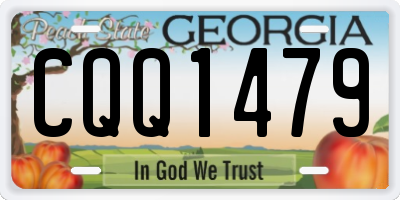 GA license plate CQQ1479