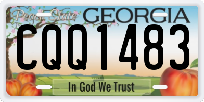 GA license plate CQQ1483