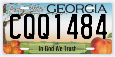 GA license plate CQQ1484