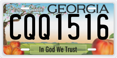 GA license plate CQQ1516