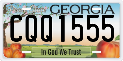GA license plate CQQ1555